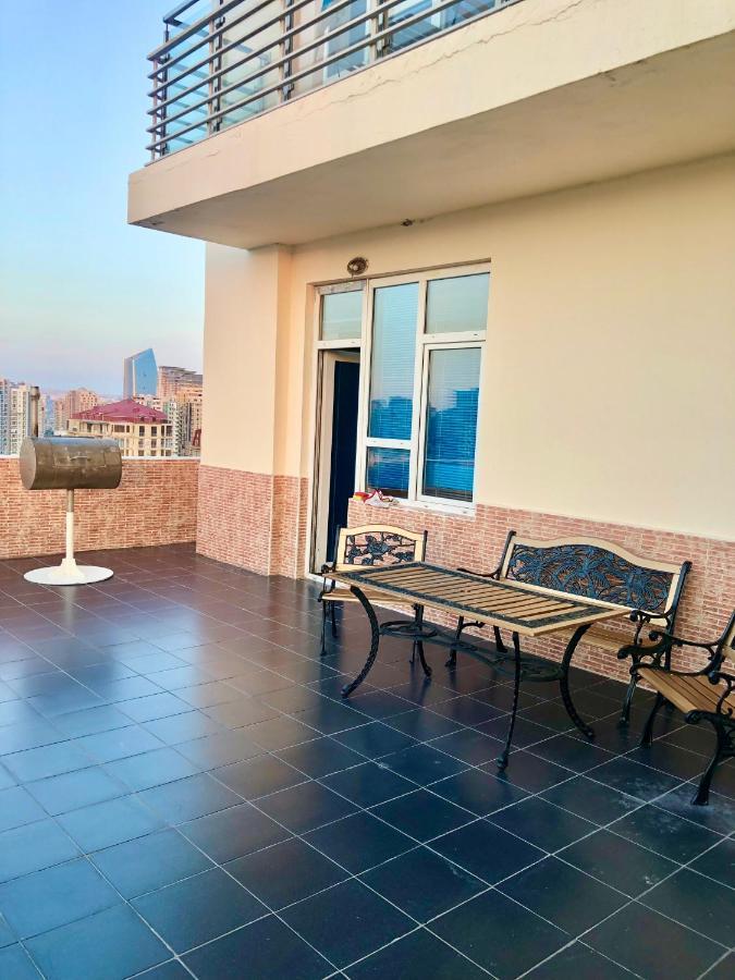 10 Out Of 10 Vip Sea View Apartment With Terrace Baky Esterno foto